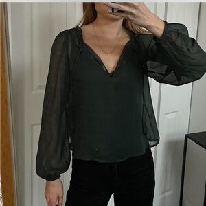 Abercrombie Green Blouse